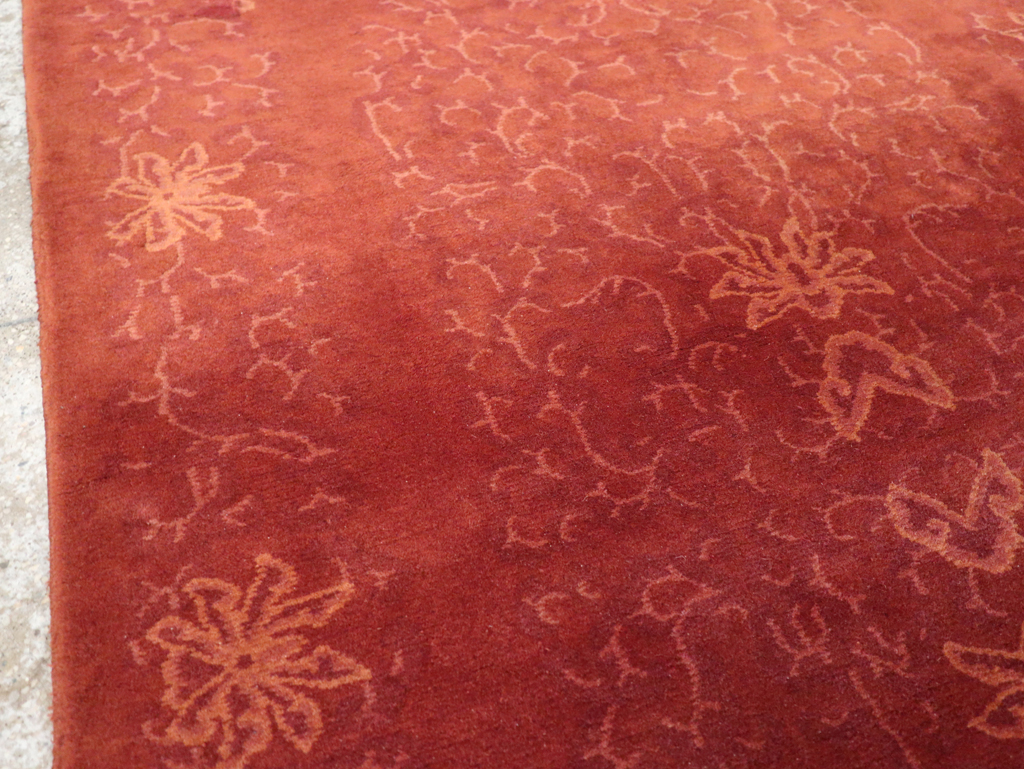 Vintage Chinese Art Deco Accent Rug, No.30359 - Gsblank