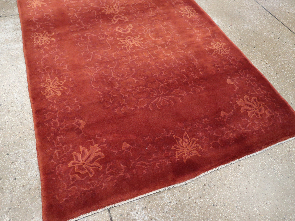 Vintage Chinese Art Deco Accent Rug, No.30359 - Gsblank