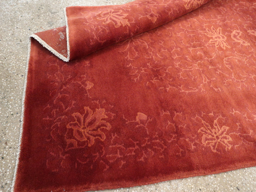 Vintage Chinese Art Deco Accent Rug, No.30359 - Gsblank