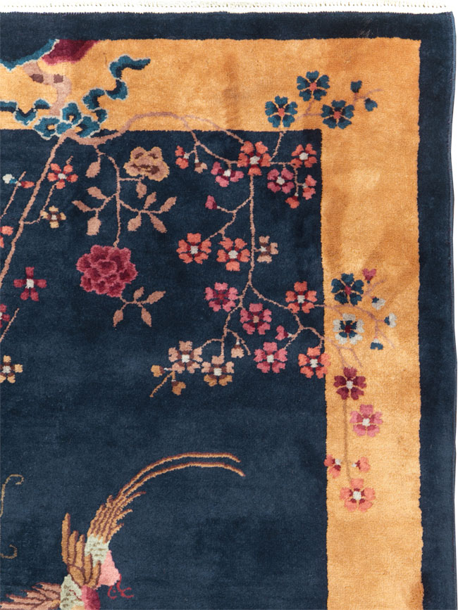 Mid-20th Century Handmade Chinese Art Deco Rug, No.30370 - Gsblank