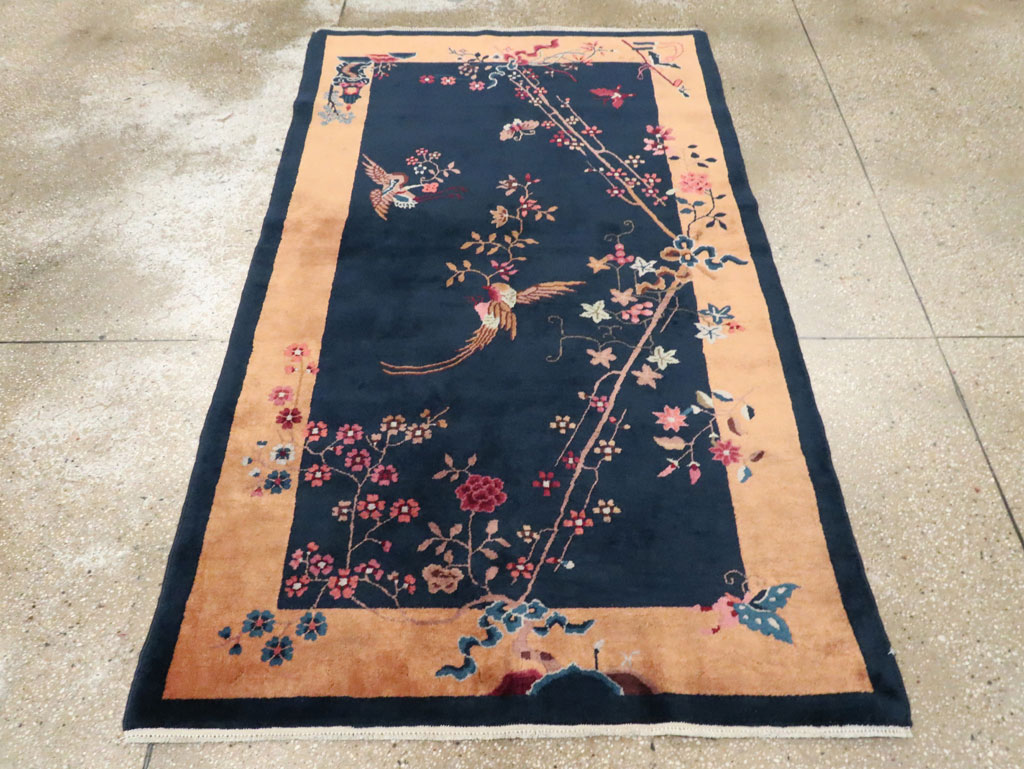 Mid-20th Century Handmade Chinese Art Deco Rug, No.30370 - Gsblank