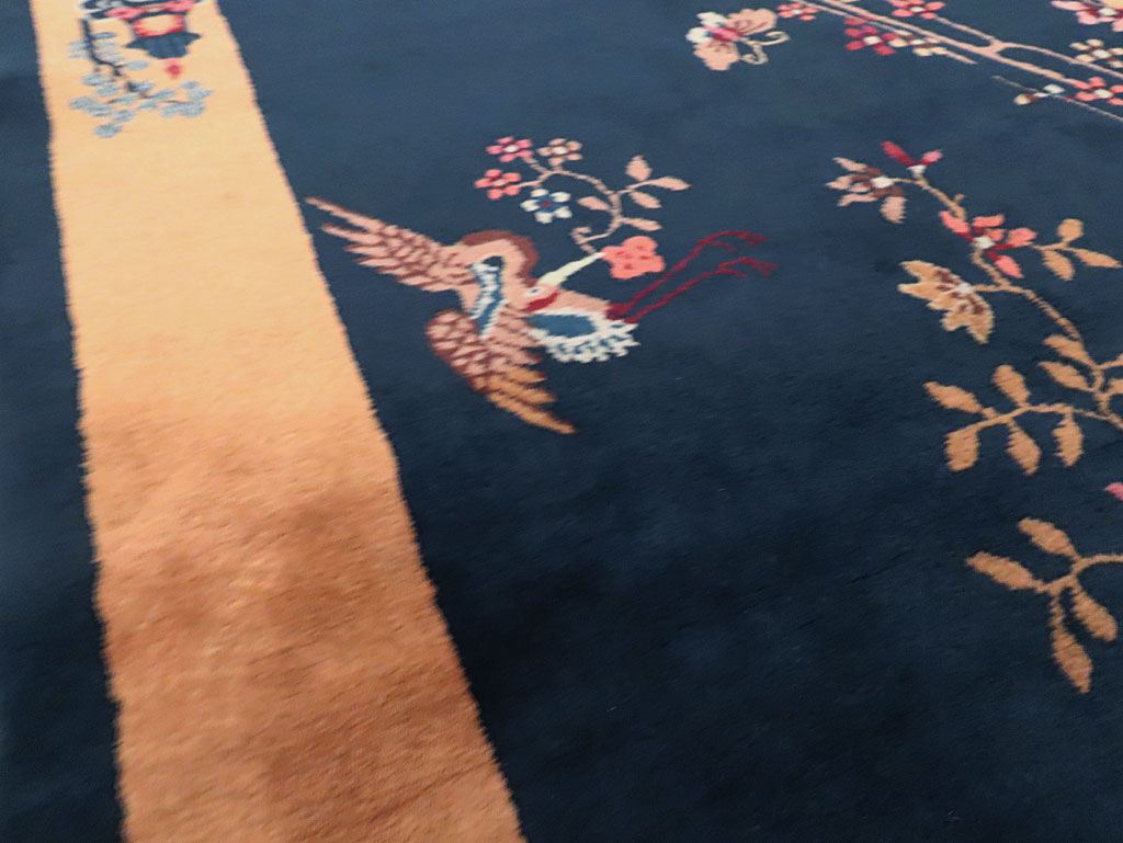 Mid-20th Century Handmade Chinese Art Deco Rug, No.30370 - Gsblank