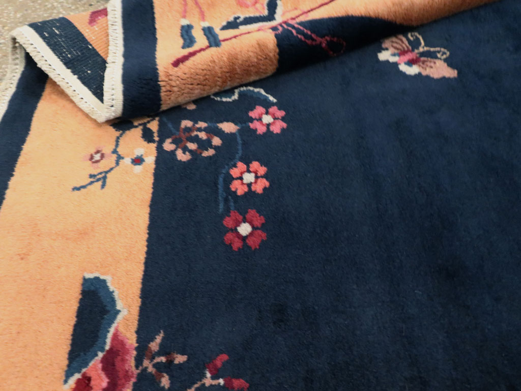 Mid-20th Century Handmade Chinese Art Deco Rug, No.30370 - Gsblank