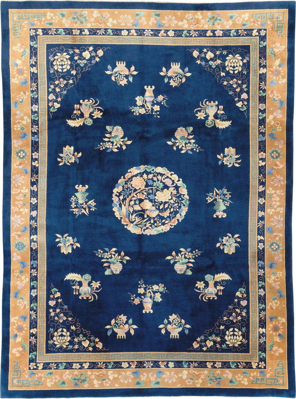 Mid-20th Century  Chinese Art Deco Room Size Carpet, No.30371 - Gsblank