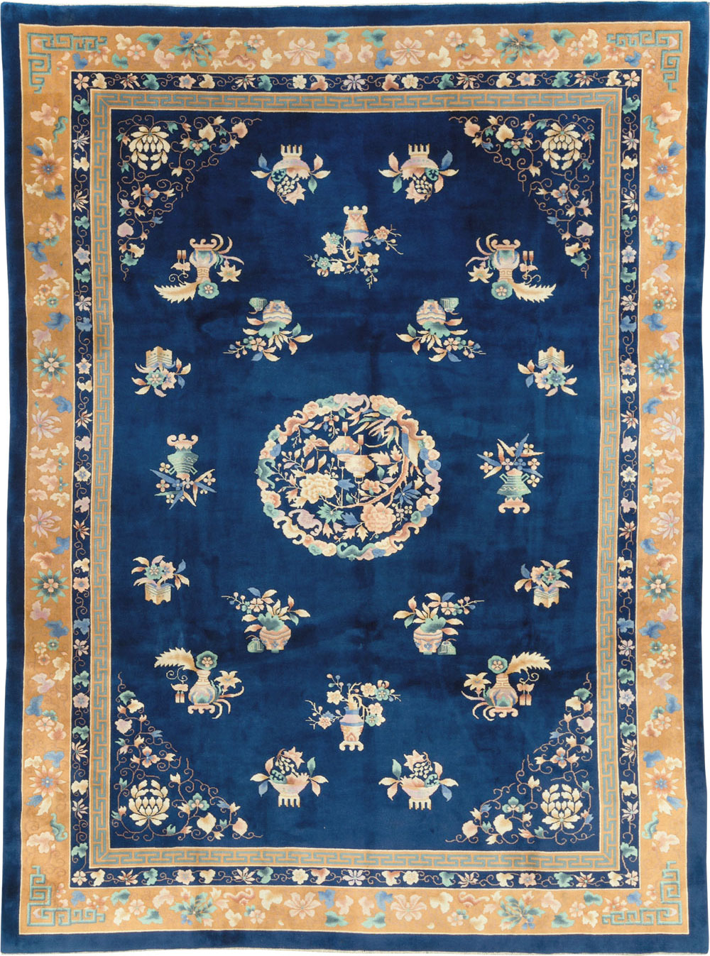 Mid-20th Century  Chinese Art Deco Room Size Carpet, No.30371 - Gsblank