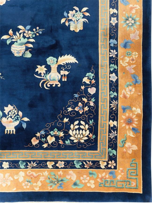 Mid-20th Century  Chinese Art Deco Room Size Carpet, No.30371 - Gsblank