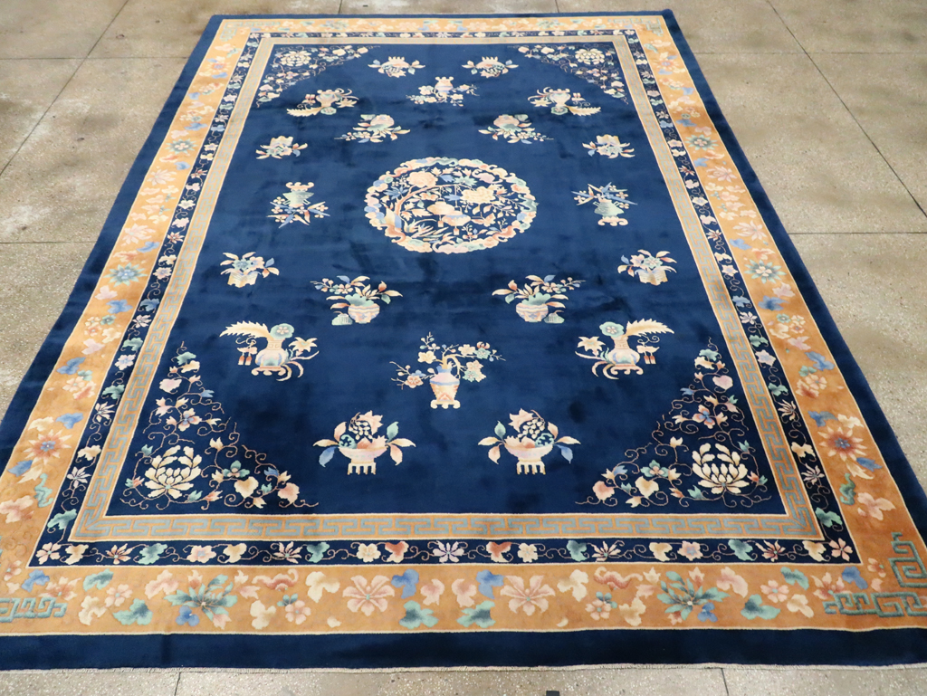 Mid-20th Century  Chinese Art Deco Room Size Carpet, No.30371 - Gsblank