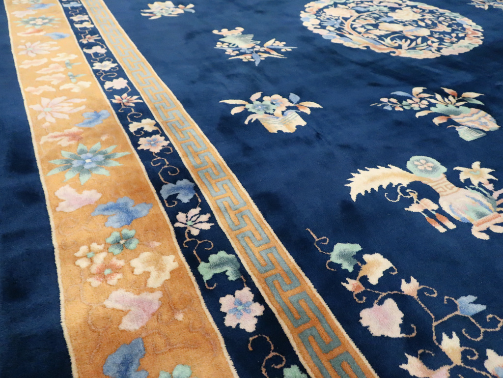 Mid-20th Century  Chinese Art Deco Room Size Carpet, No.30371 - Gsblank