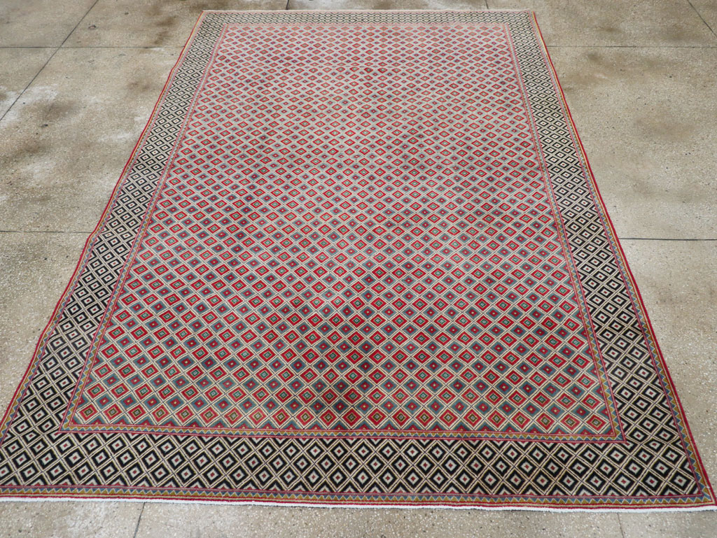 Vintage Persian Quom Small Room Size Carpet, No.30374 - Gsblank