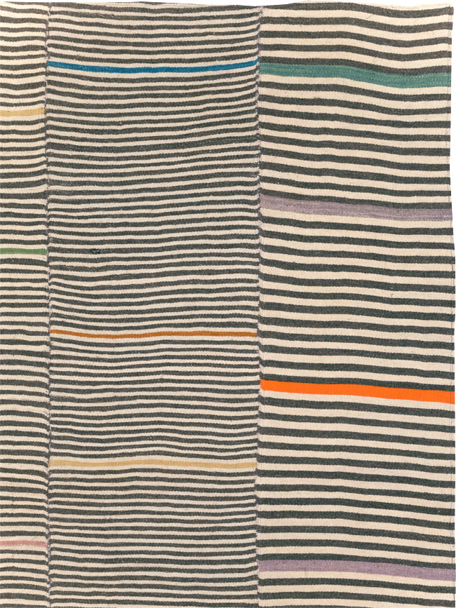 Contemporary Turkish Flatweave Kilim Room Size Carpet, No.30376 - Gsblank