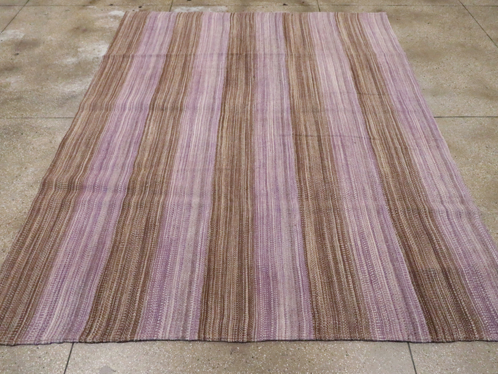 Contemporary Turkish Flatweave Kilim Small Room Size Carpet, No.30382 - Gsblank