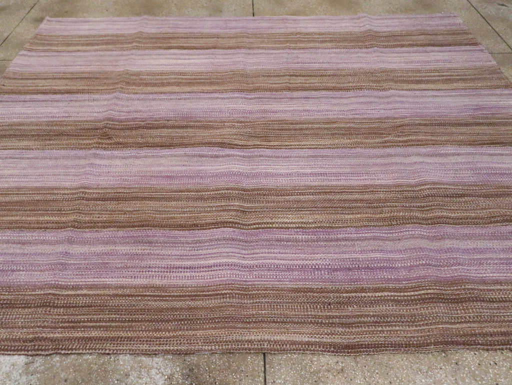 Contemporary Turkish Flatweave Kilim Small Room Size Carpet, No.30382 - Gsblank