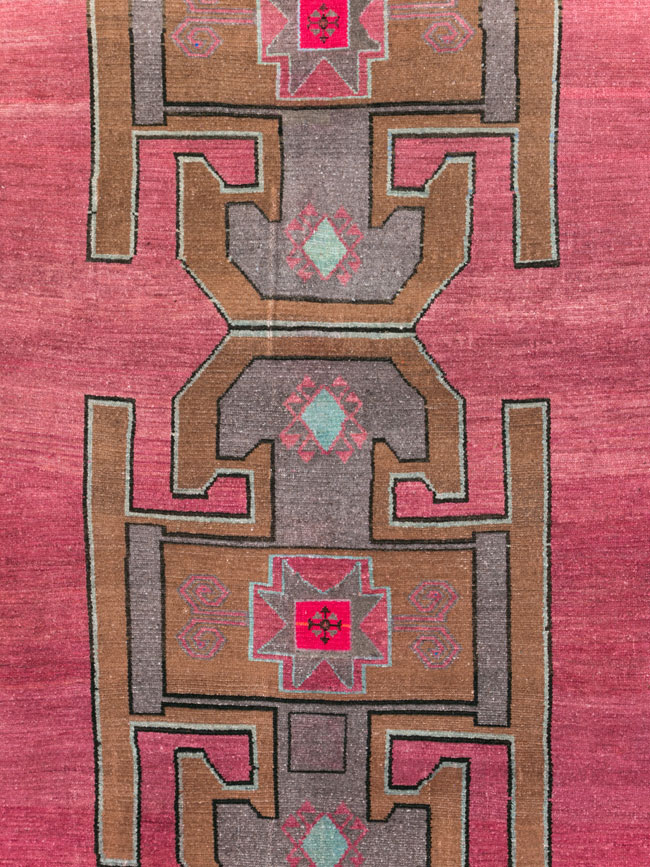 Vintage Mid-Century Anatolian Wide Gallery Runner, No.30389 - Gsblank