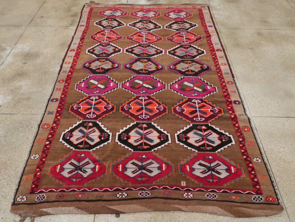 Vintage Turkish Anatolian Small Room Size Carpet, No.30390 - Gsblank