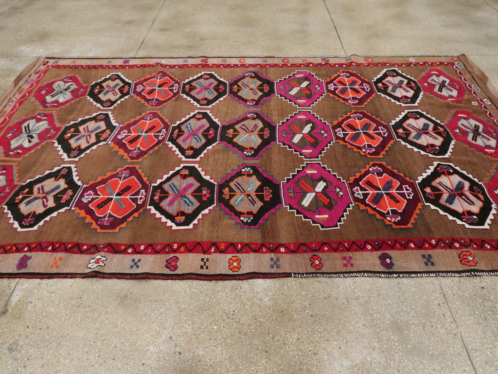 Vintage Turkish Anatolian Small Room Size Carpet, No.30390 - Gsblank