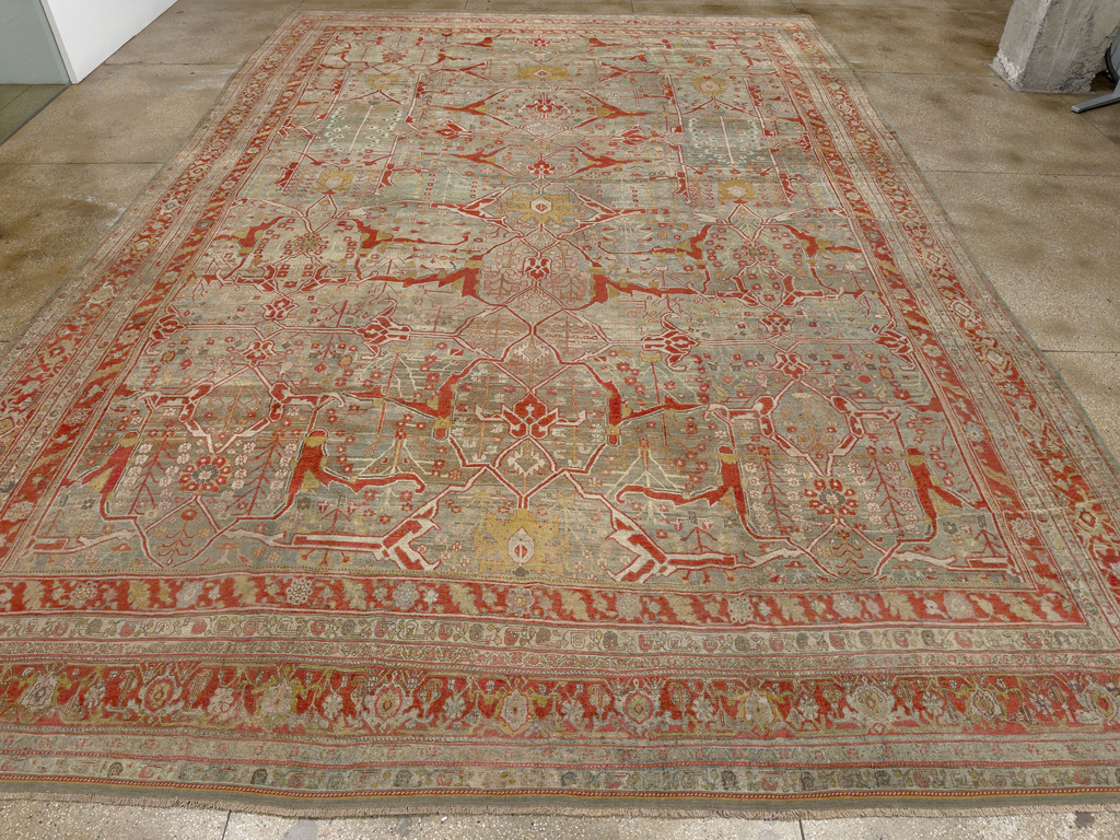 Antique Persian Bidjar Oversize Carpet, No.30394 - Gsblank