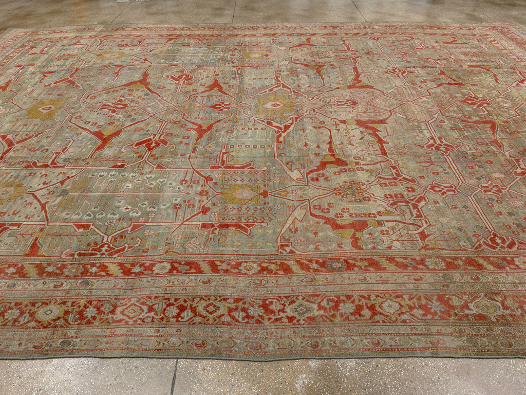 Antique Persian Bidjar Oversize Carpet, No.30394 - Gsblank