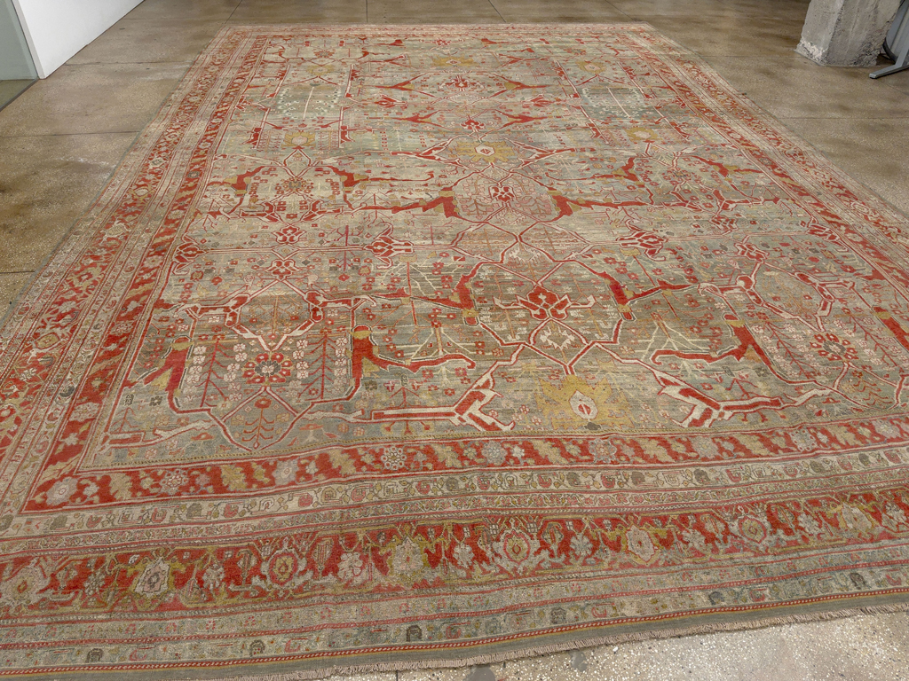 Antique Persian Bidjar Oversize Carpet, No.30394 - Gsblank