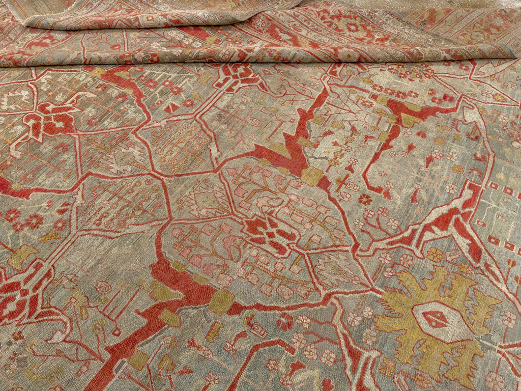 Antique Persian Bidjar Oversize Carpet, No.30394 - Gsblank