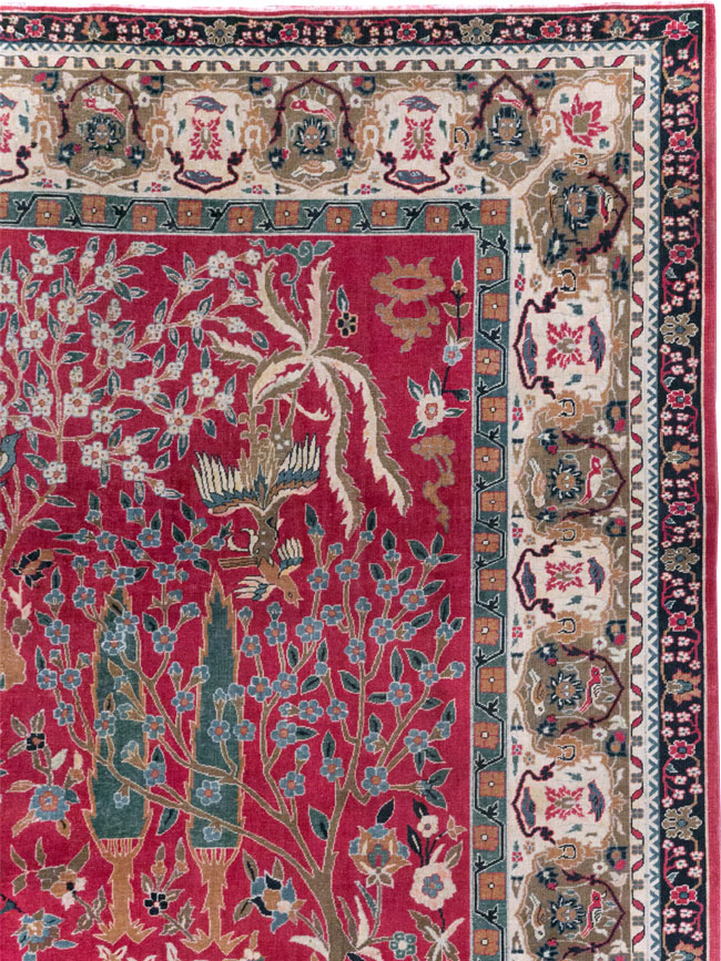 Vintage Indian Lahore Room Size Carpet, No.30396 - Gsblank