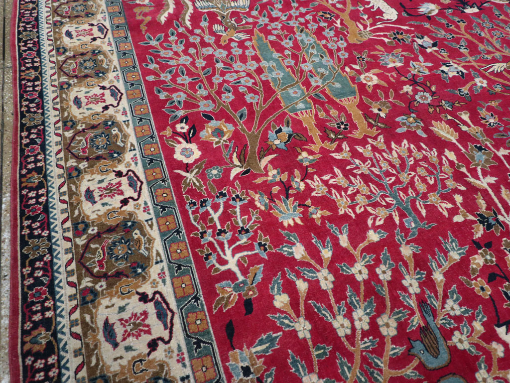 Vintage Indian Lahore Room Size Carpet, No.30396 - Gsblank