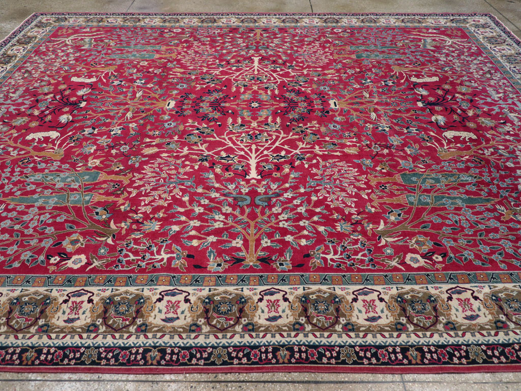 Vintage Indian Lahore Room Size Carpet, No.30396 - Gsblank