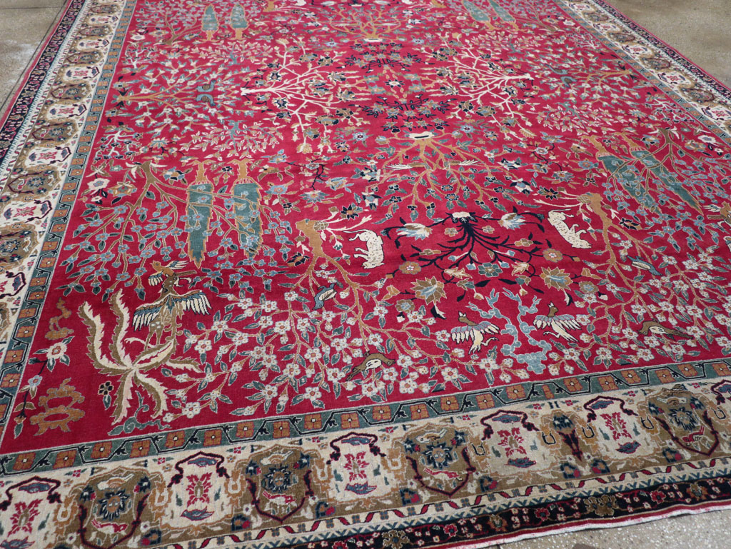 Vintage Indian Lahore Room Size Carpet, No.30396 - Gsblank