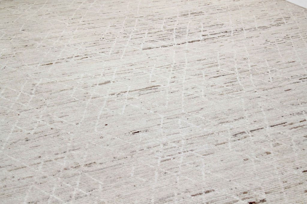 Contemporary Moroccan Room Size Carpet, No.30397 - Gsblank