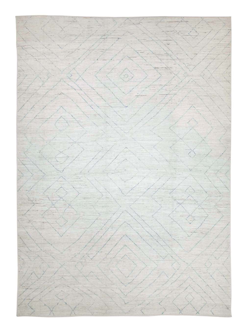 Contemporary Moroccan Room Size Carpet, No.30398 - Gsblank