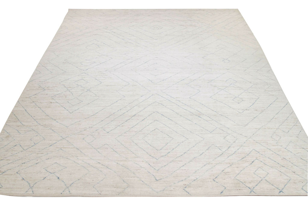 Contemporary Moroccan Room Size Carpet, No.30398 - Gsblank