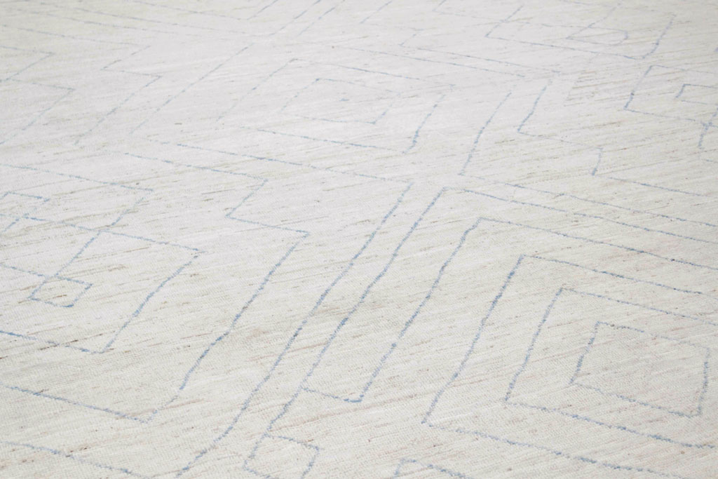 Contemporary Moroccan Room Size Carpet, No.30398 - Gsblank