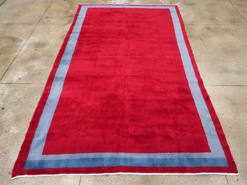 Vintage Anatolian Art Deco Style Carpet, No.30404 - Gsblank