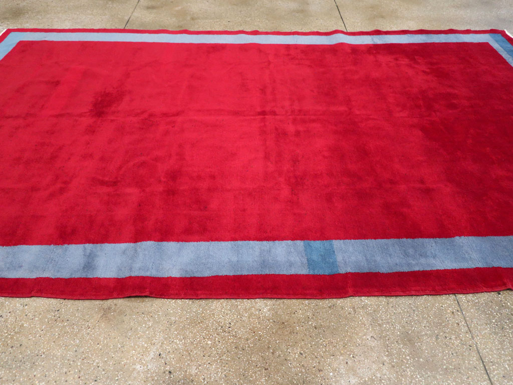 Vintage Anatolian Art Deco Style Carpet, No.30404 - Gsblank