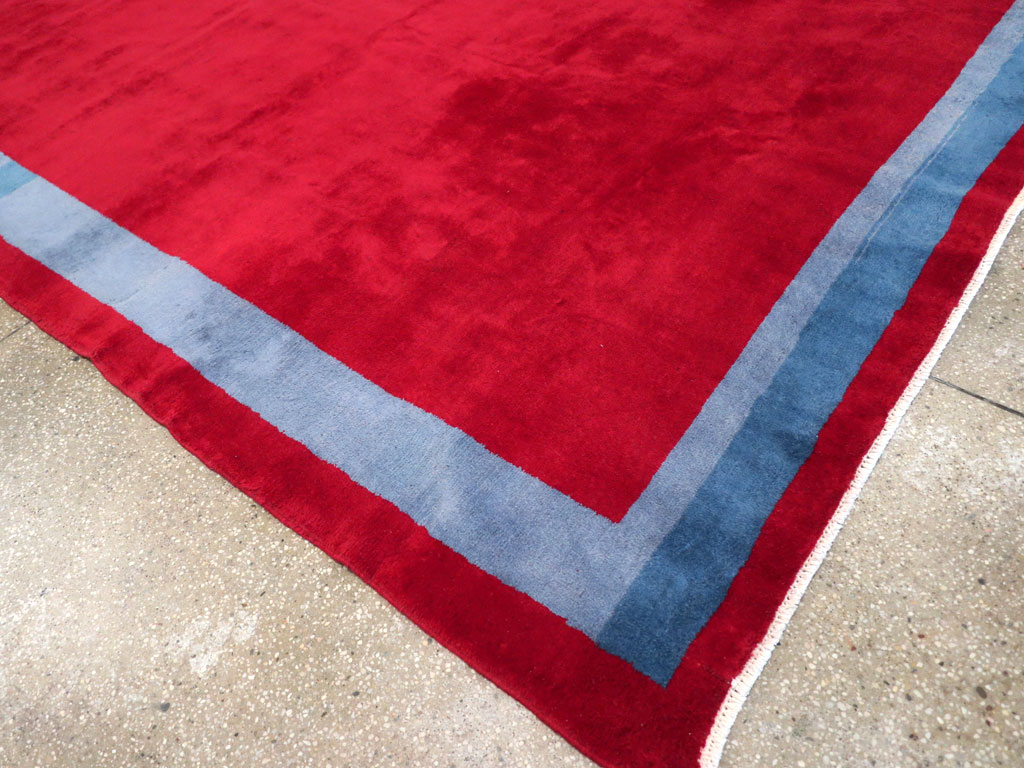 Vintage Anatolian Art Deco Style Carpet, No.30404 - Gsblank