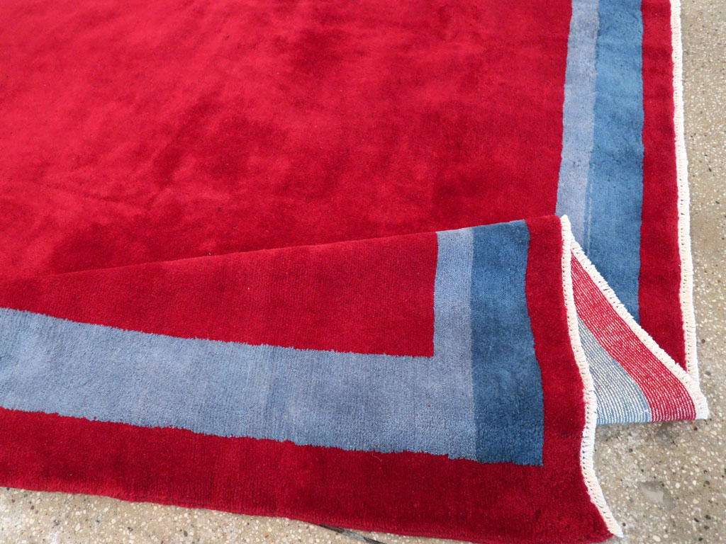 Vintage Anatolian Art Deco Style Carpet, No.30404 - Gsblank