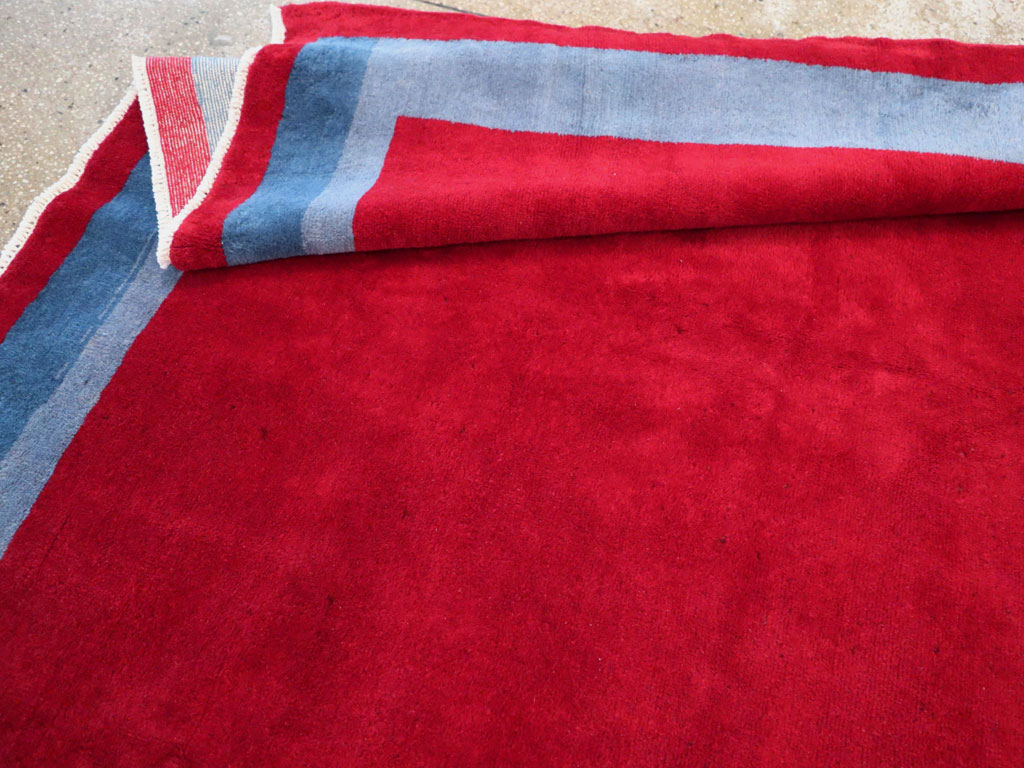 Vintage Anatolian Art Deco Style Carpet, No.30404 - Gsblank