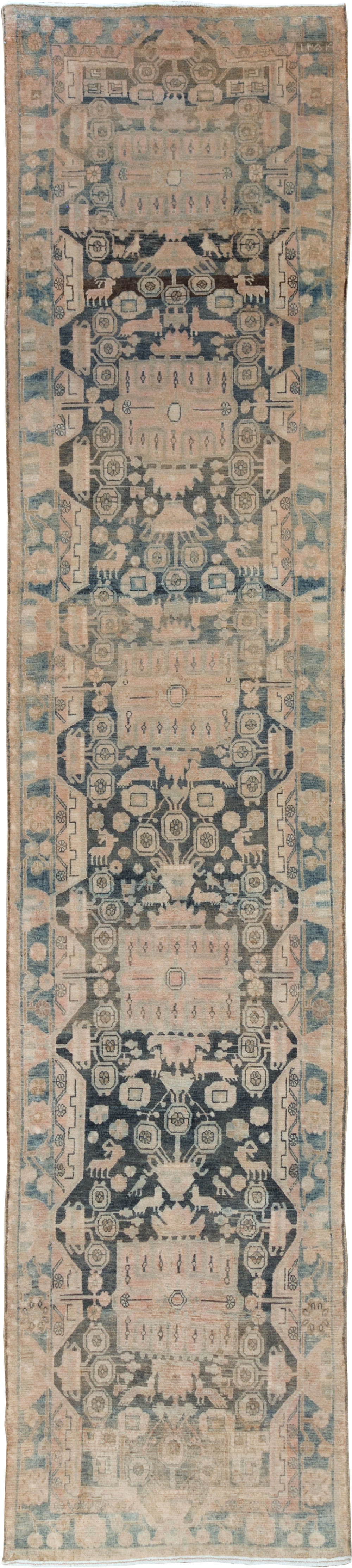 Vintage Persian Malayer Long Runner, No.30415 - Gsblank