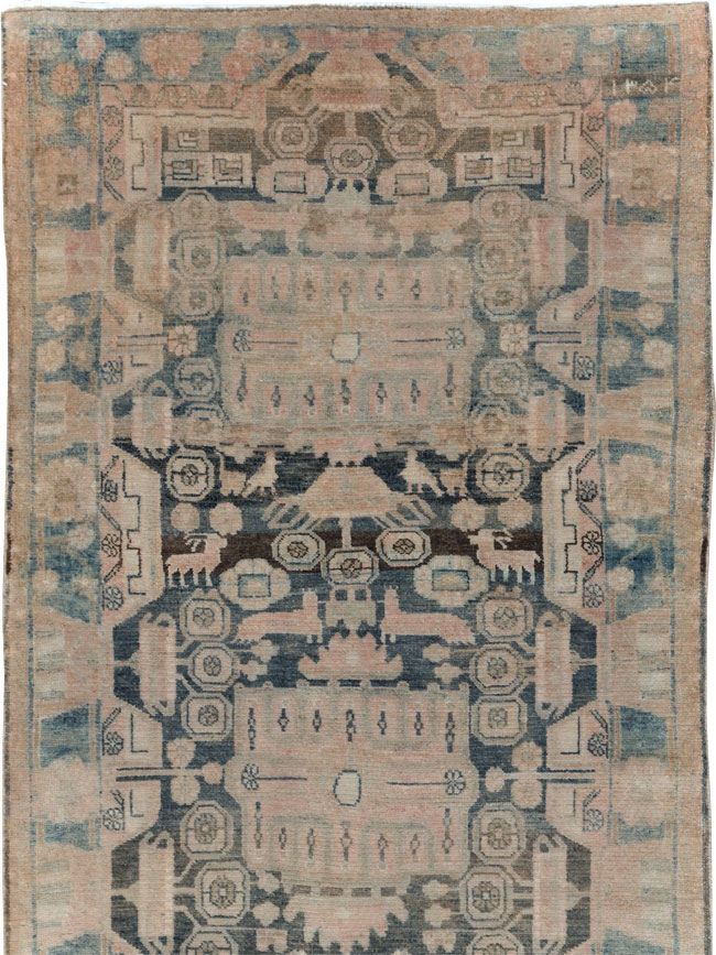 Vintage Persian Malayer Long Runner, No.30415 - Gsblank