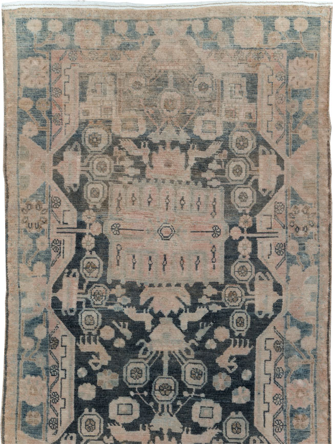 Vintage Persian Malayer Long Runner, No.30415 - Gsblank