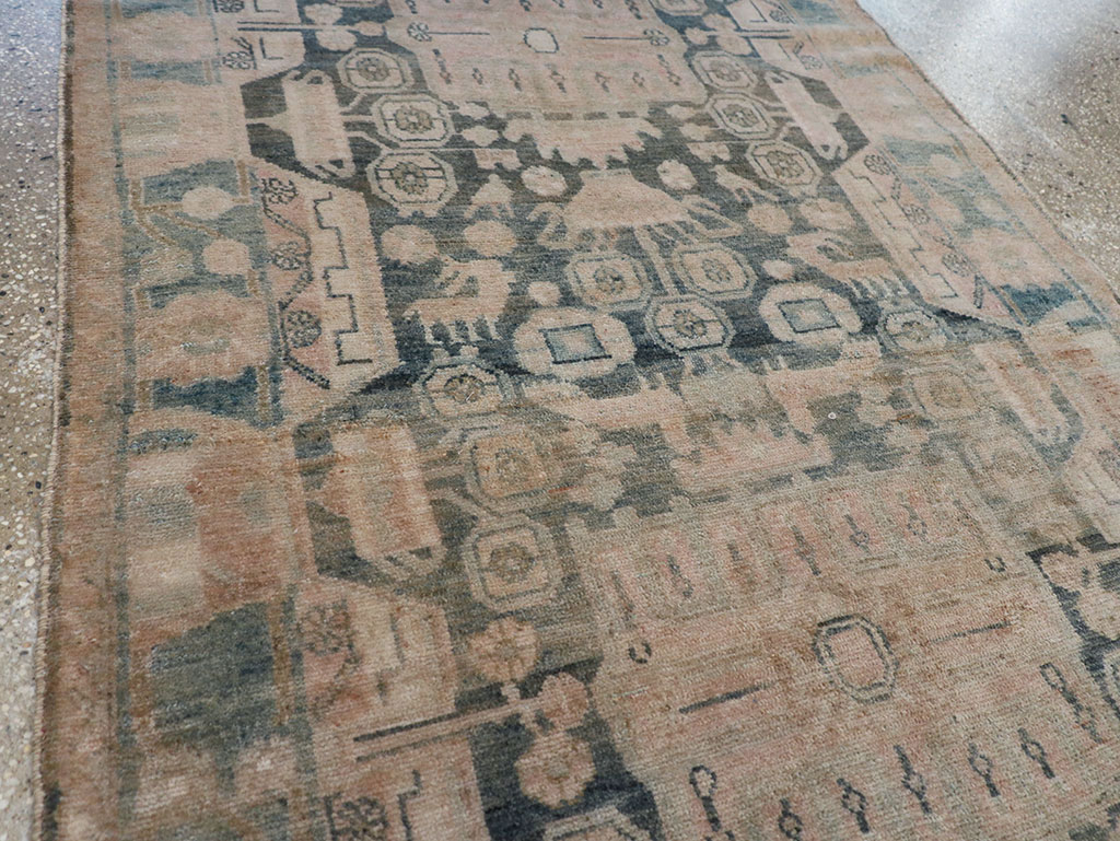 Vintage Persian Malayer Long Runner, No.30415 - Gsblank