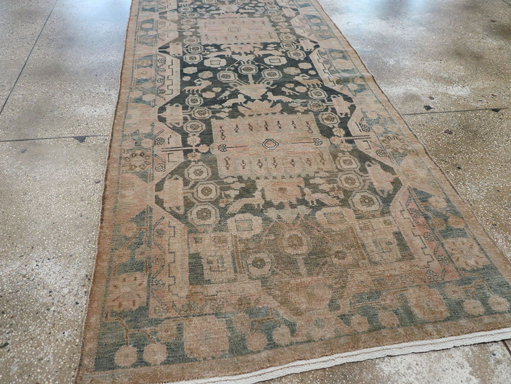 Vintage Persian Malayer Long Runner, No.30415 - Gsblank