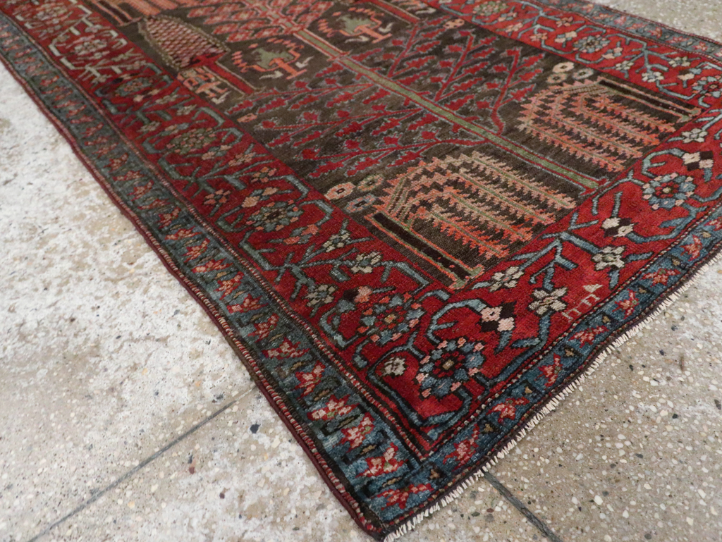 Antique Persian Kurd Throw Rug, No.30416 - Gsblank