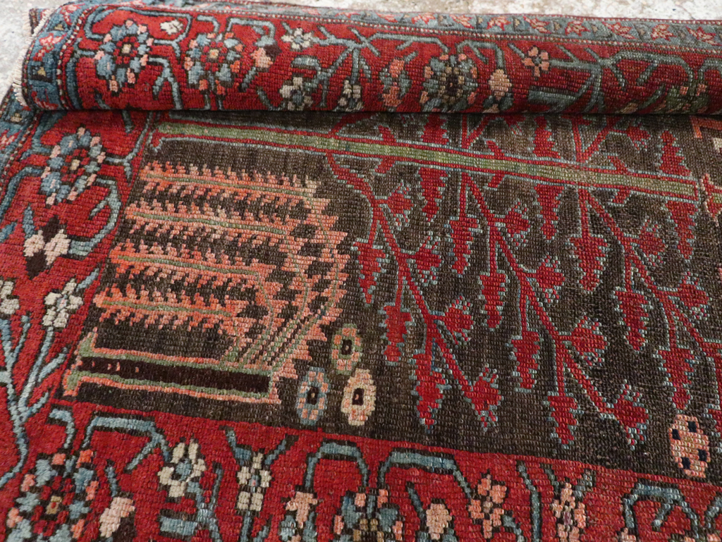 Antique Persian Kurd Throw Rug, No.30416 - Gsblank