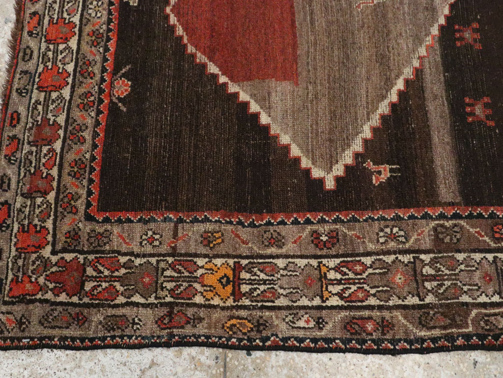 Antique Persian Hamadan Accent Rug, No.30439 - Gsblank