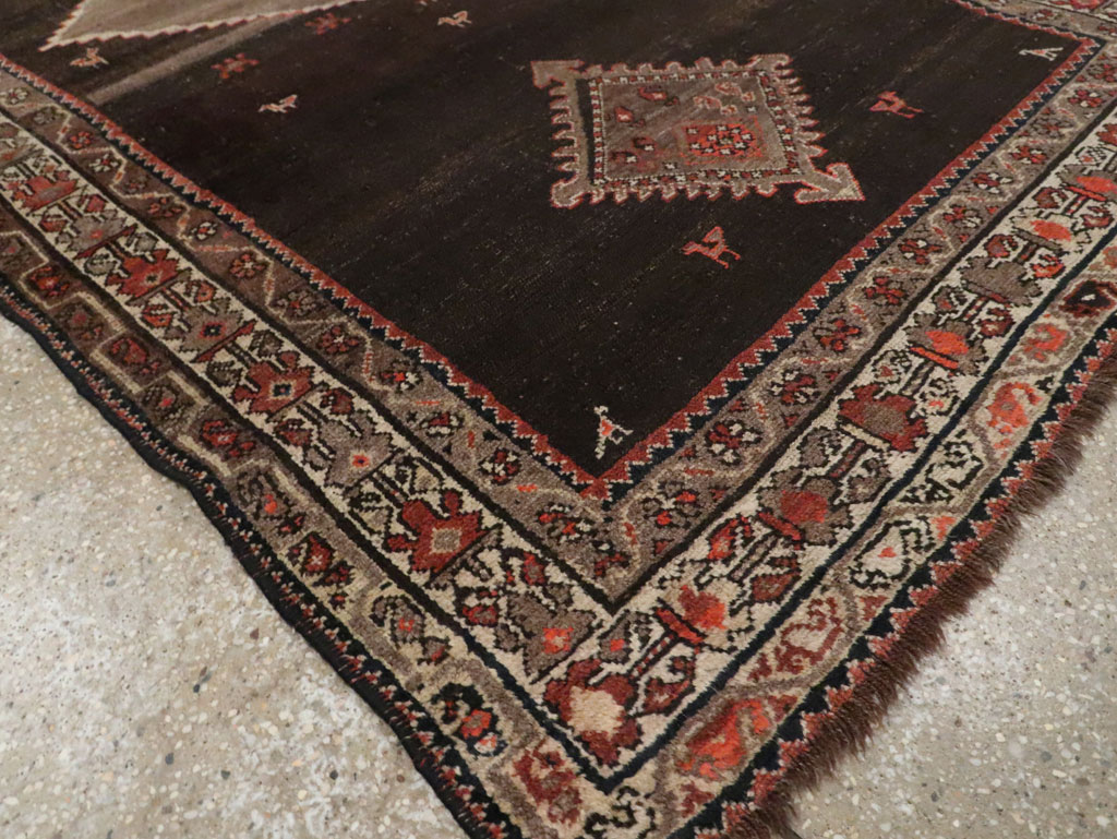 Antique Persian Hamadan Accent Rug, No.30439 - Gsblank