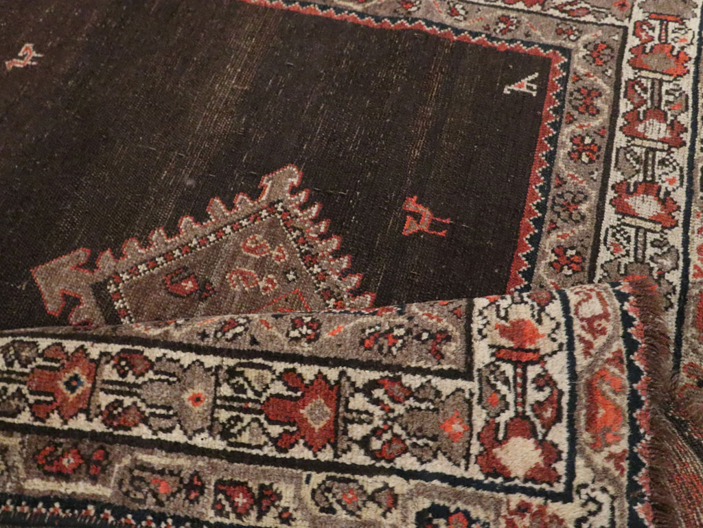 Antique Persian Hamadan Accent Rug, No.30439 - Gsblank