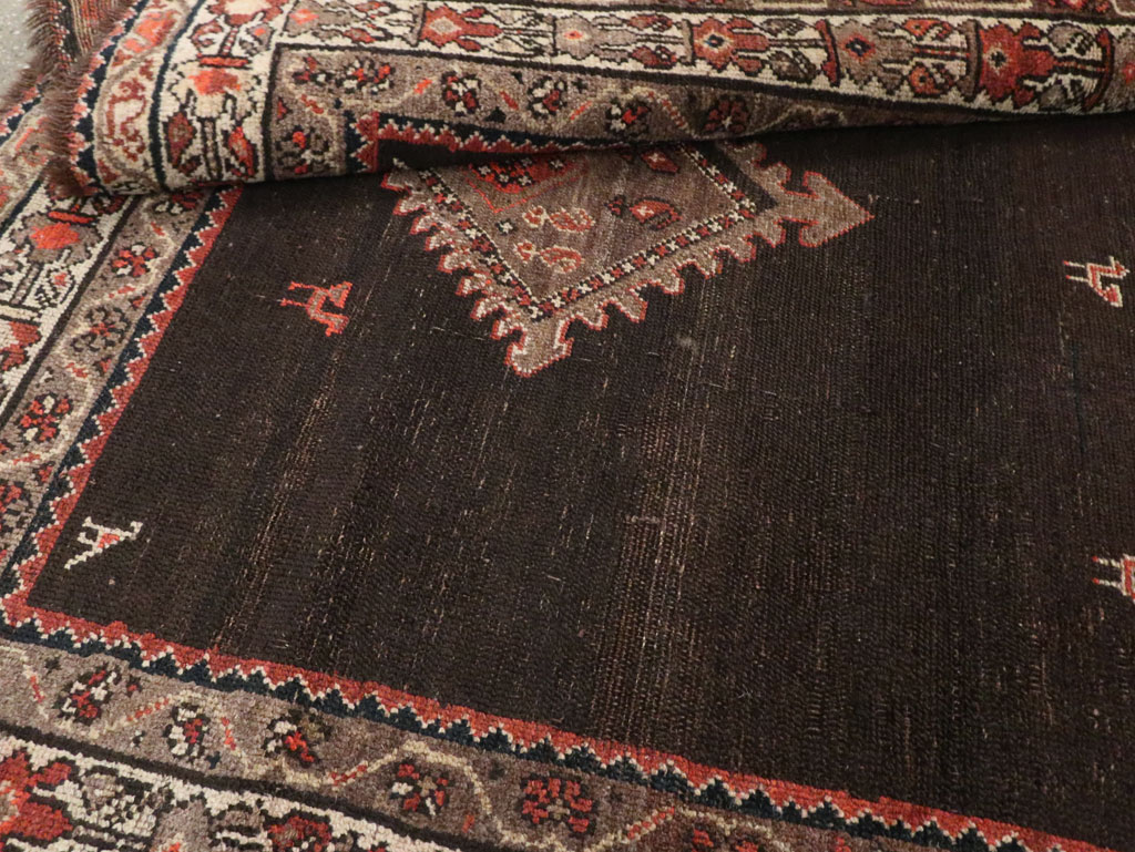 Antique Persian Hamadan Accent Rug, No.30439 - Gsblank