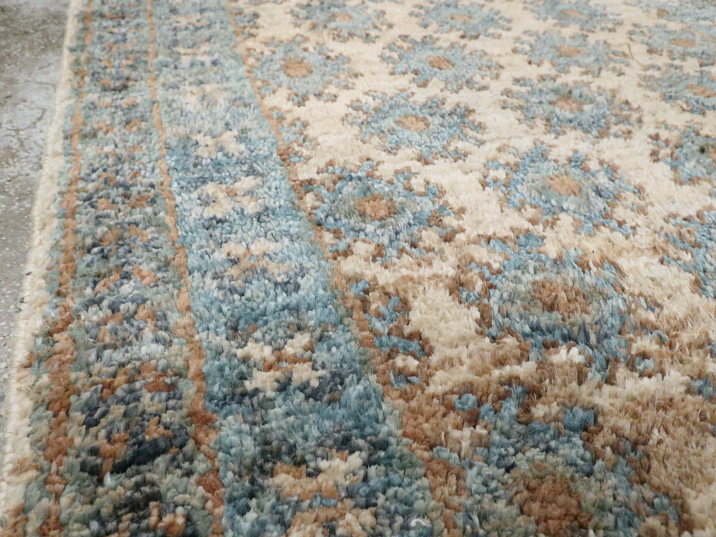 Vintage Turkish Oushak Accent Rug, No.30440 - Gsblank