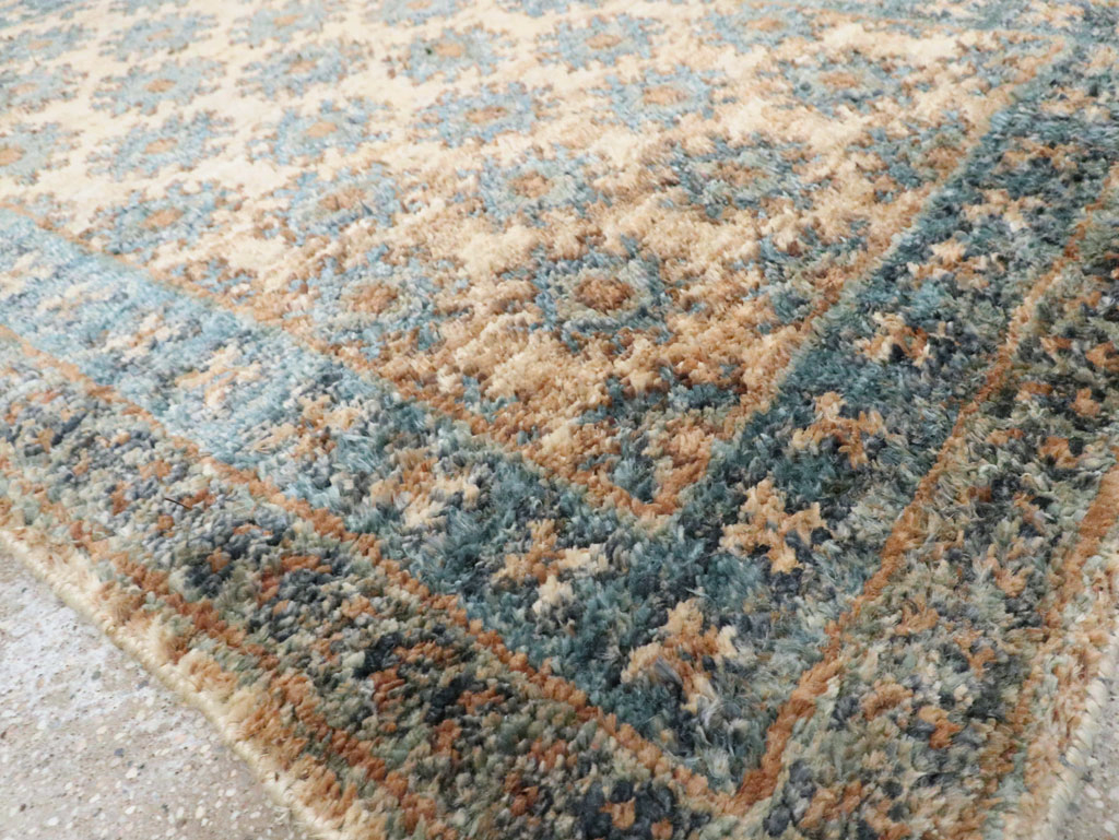 Vintage Turkish Oushak Accent Rug, No.30440 - Gsblank