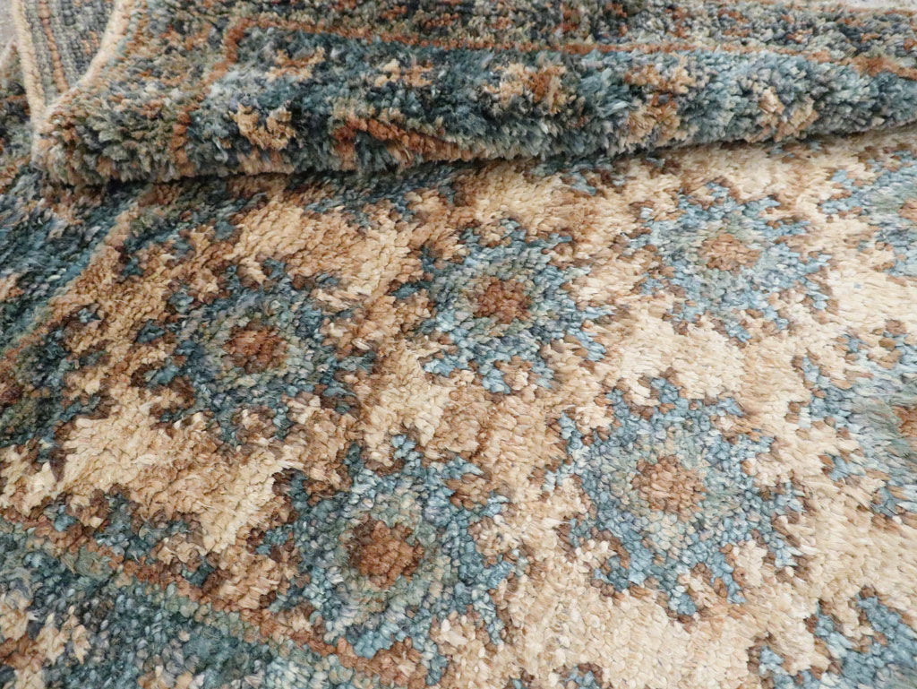 Vintage Turkish Oushak Accent Rug, No.30440 - Gsblank